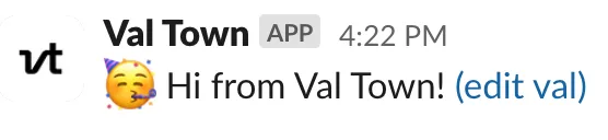 Message sent